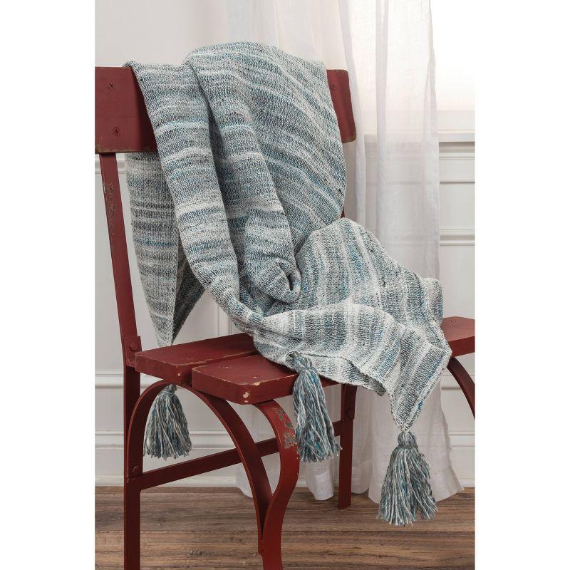 50"x60" Striped Throw Blanket - Rizzy Home