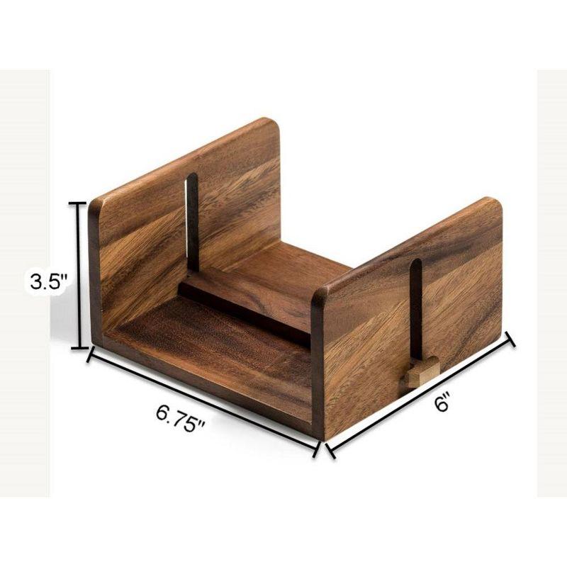 Acacia Wood Adjustable Luncheon Napkin Holder