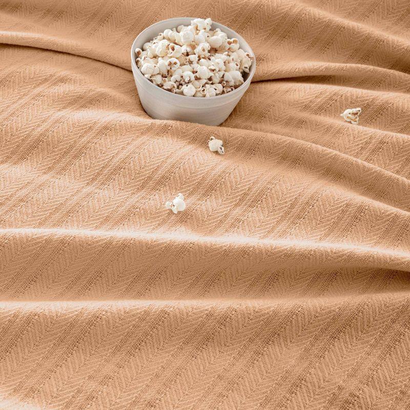 Vellux 100% Cotton Blanket - Soft, Breathable, Cozy & Lightweight Thermal Blanket  All-Season Blanket Perfect for Layering Bed, Couch & Sofa - Hotel Quality & Reviews | Wayfair