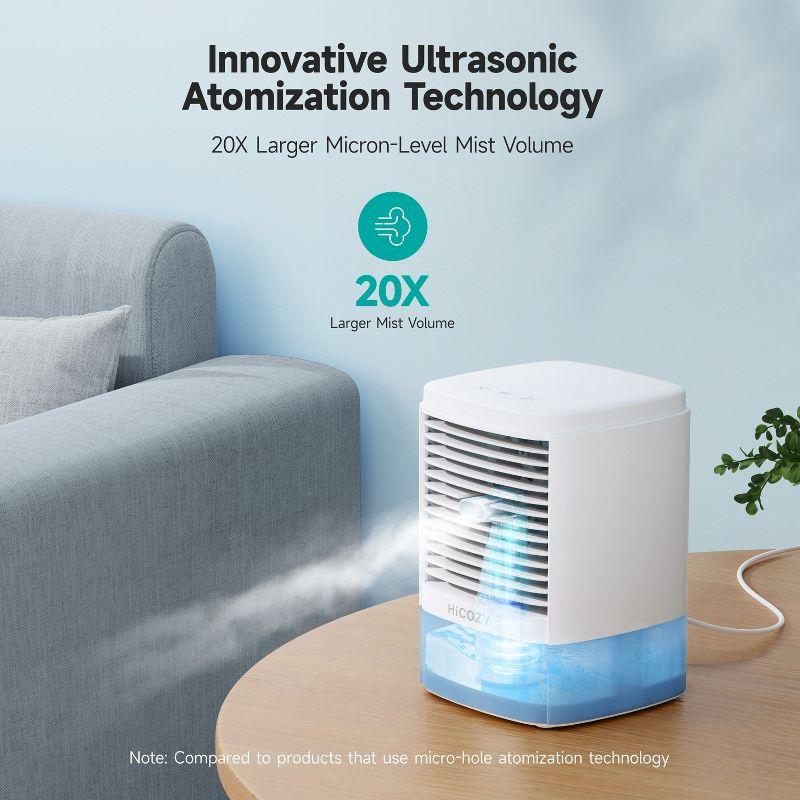 HiCOZY Air Cooler Portable Air Cooling Fan Humidifier For Desktop, Office, Bedroom