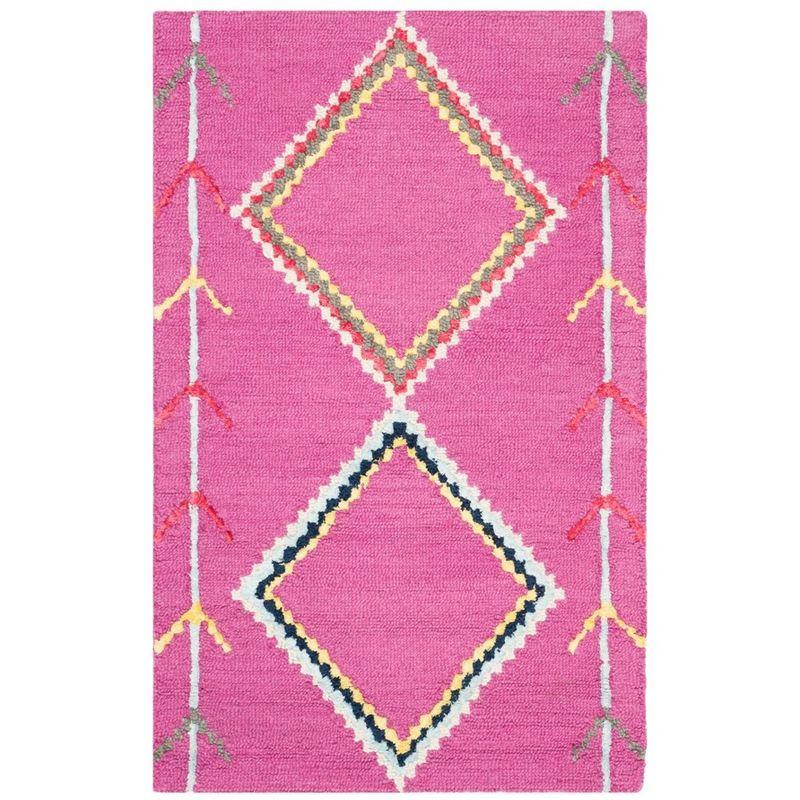 Bellagio BLG563 Hand Tufted Accent Rug - Fuchsia/Multi - 2'6"x4' - Safavieh.