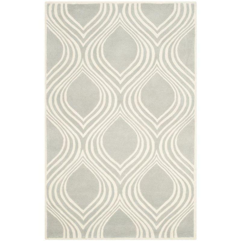 Chatham Gray and Ivory Hand-Tufted Wool Area Rug