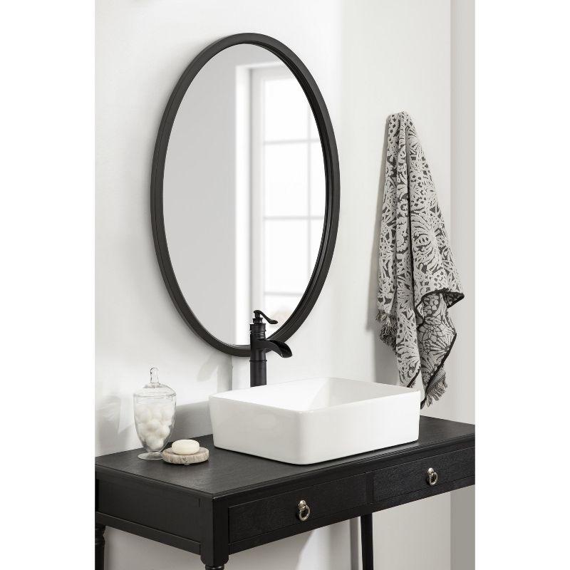Kate and Laurel Hogan MDF Oval, 24x36, Black