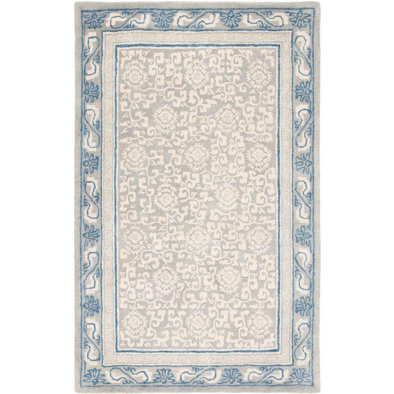 Antiquity AT860 Hand Tufted Indoor Area Rug - Grey/Ivory - 4'x6' - Safavieh