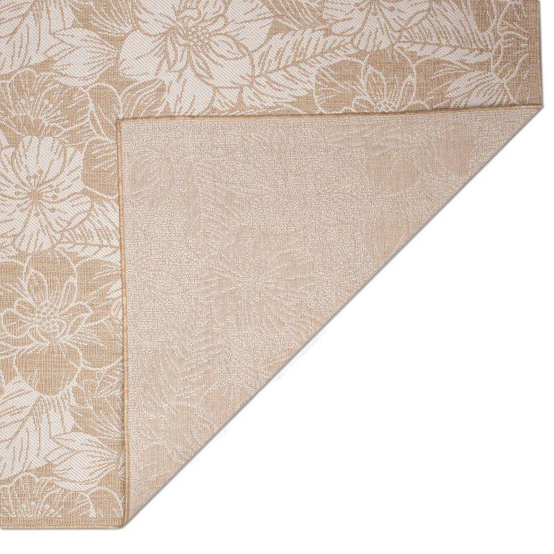 Liora Manne Carmel Botanical Indoor/Outdoor Rug Sand 7'10" x 9'10"
