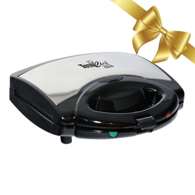 Total Chef Total Chef Electric Griddle Waffle Maker Sandwich Press Open