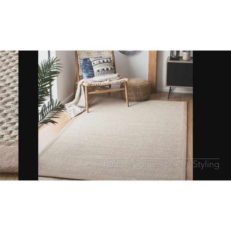 Natural Fiber NF143 Power Loomed Indoor Accent Rug - Marble/Dark Grey - 2'6"x4' - Safavieh.