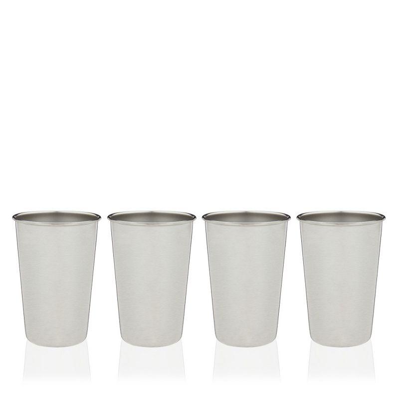 True Stainless Steel Pint Glasses