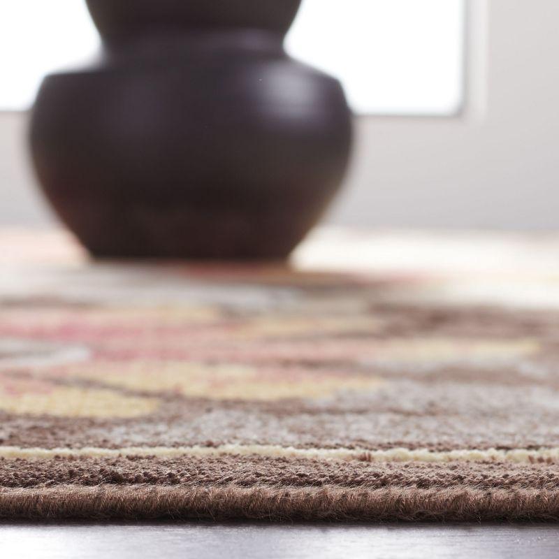Paradise PAR148 Power Loomed Area Rug - Dark Brown - 4'x5'7" - Safavieh.