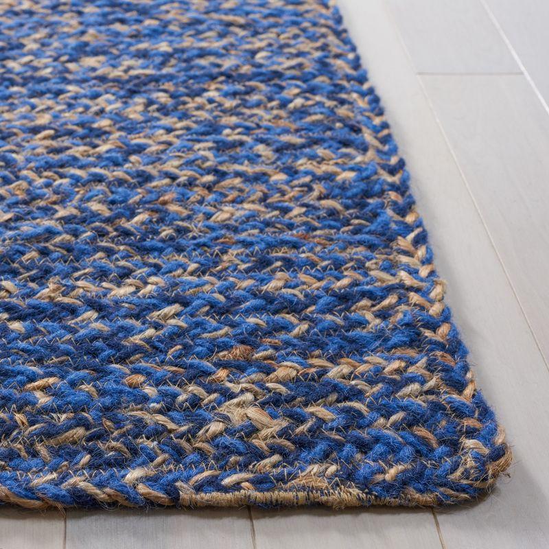 Natural Fiber NFB950 Hand Loomed Area Rug - Blue/Natural - 5'x8' - Safavieh.