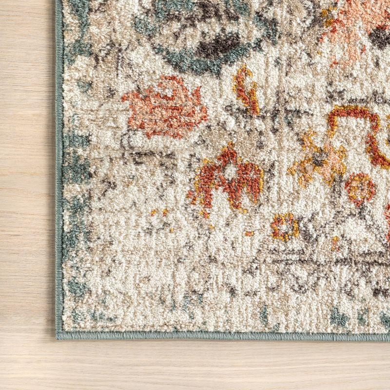 Nuloom Lenore Floral & Paisley 8x10 Indoor Area Rug for Living Room Bedroom Dining Room Kitchen, Beige/Multicolor