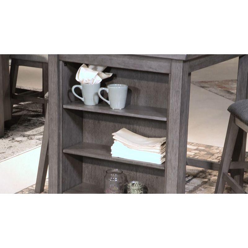 Set of 3 Caitbrook Counter Height Dining Table and Bar Stools Gray - Signature Design by Ashley