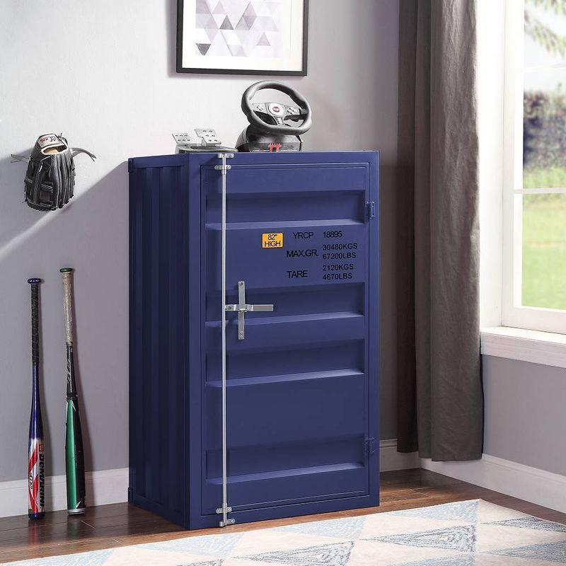 28" CargoChest Blue - Acme Furniture: Metal Storage Locker, No Assembly Required