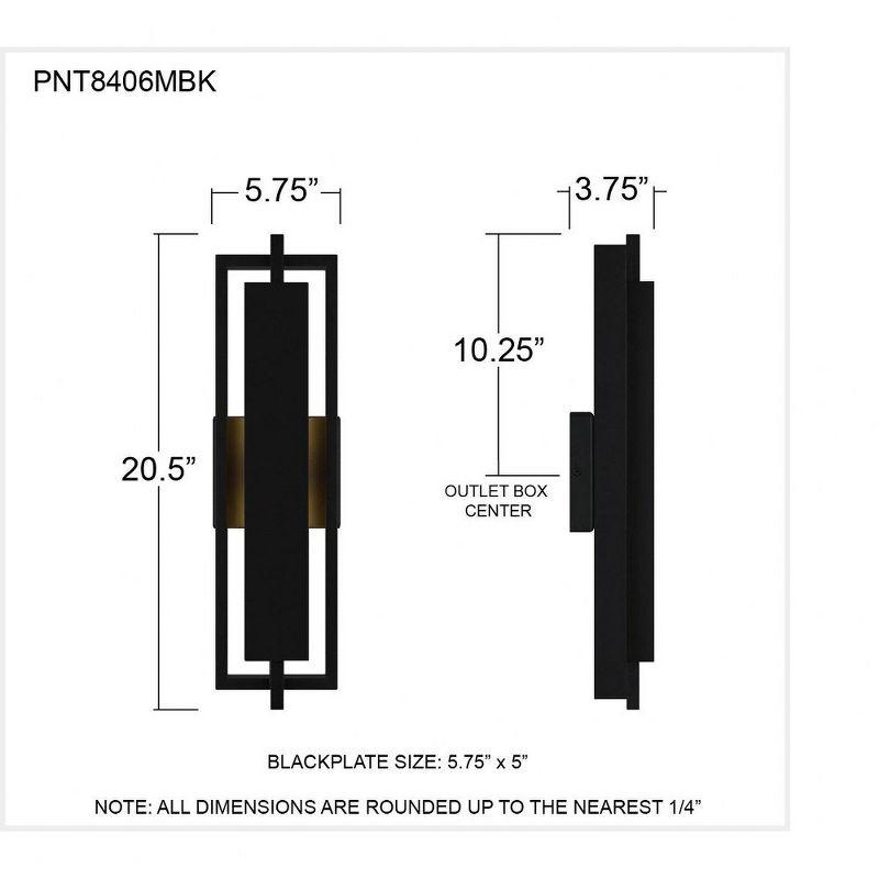 Quoizel Lighting Pointsett 1 - Light Sconce in  Matte Black