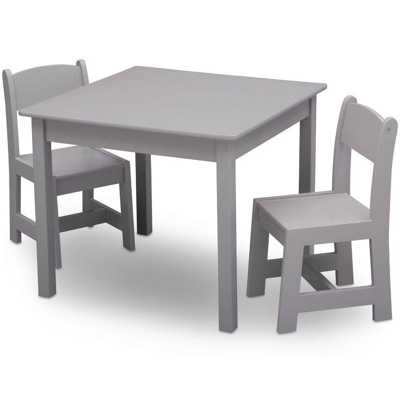 Delta Children MySize Kids' Wood Table and Chair Set 2 Chairs Included