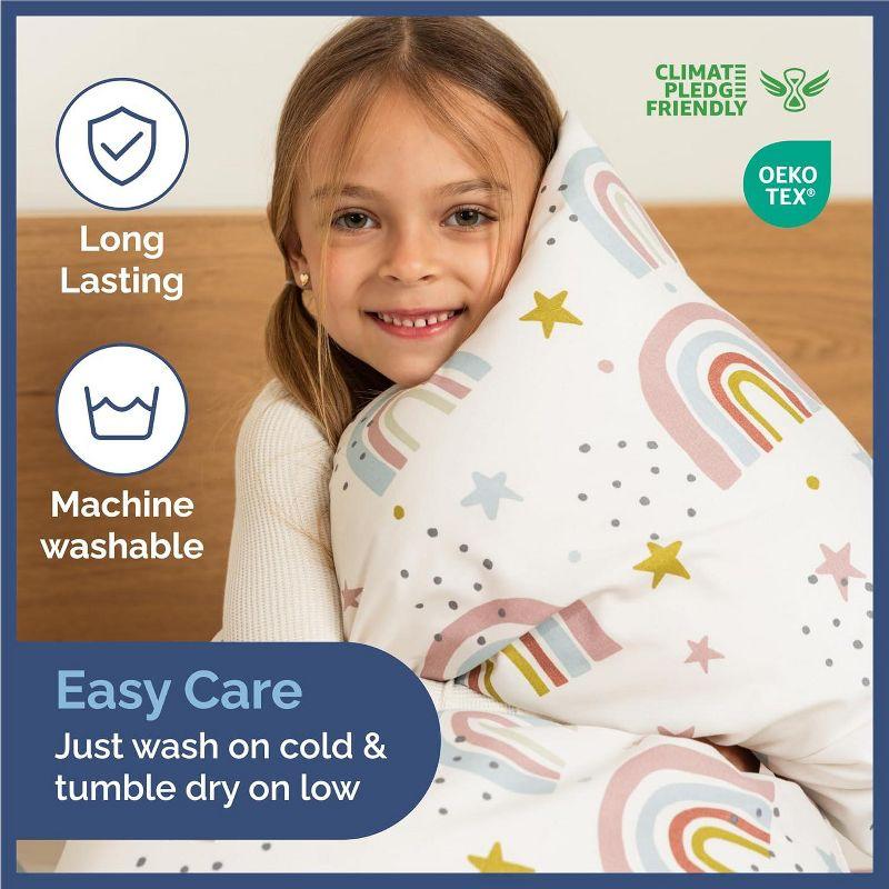 CGK Linens 4 Piece Kids Microfiber Sheet Set - Wrinkle Free - Cute, Cozy, Soft