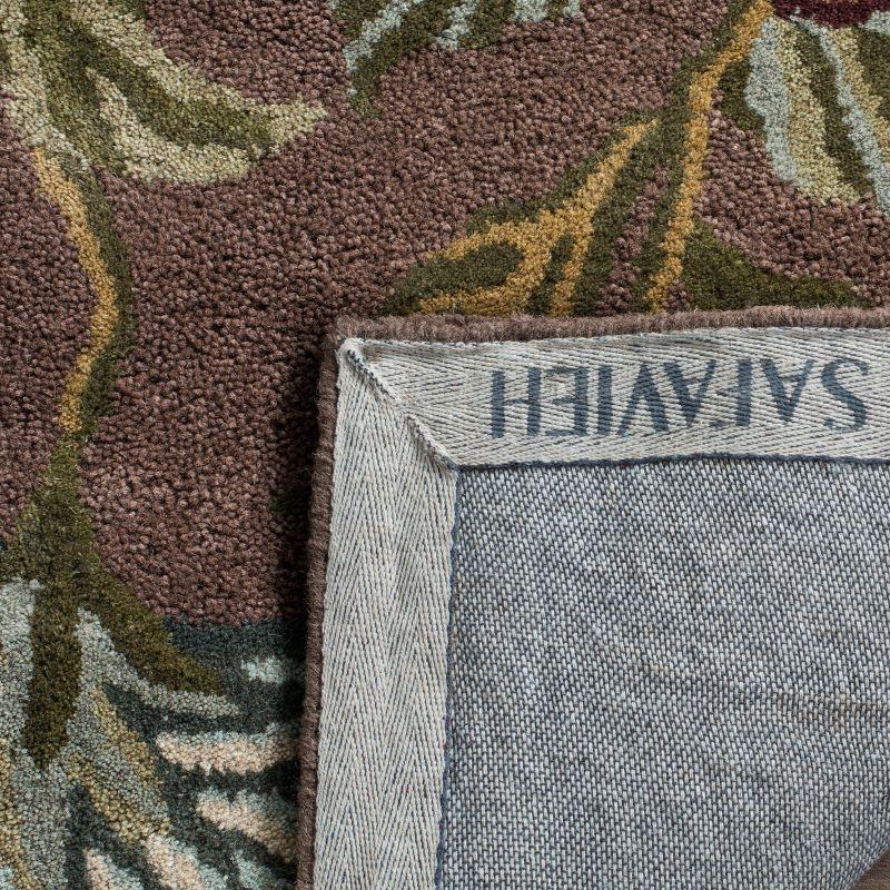 Blossom BLM920 Hand Hooked Runner Rug - Brown/Multi - 2'3"x6' - Safavieh.