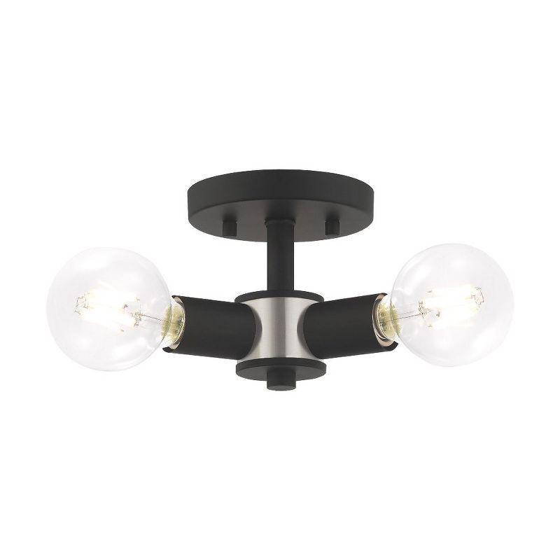 Livex Lighting Copenhagen 3 - Light Flush Mount in  Black