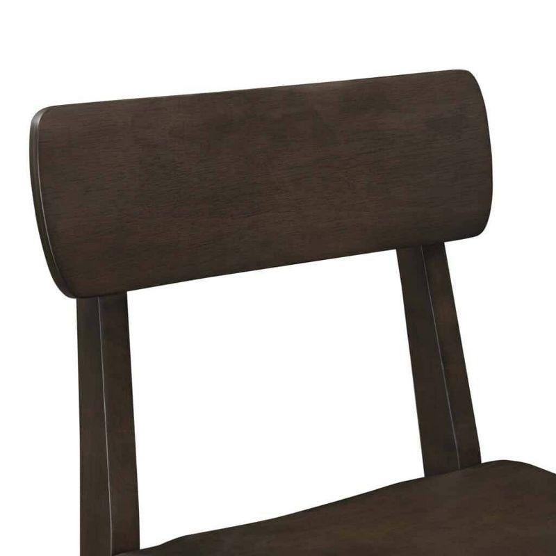 Boraam Torino Wood Counter Height Barstool Carbonite Finish