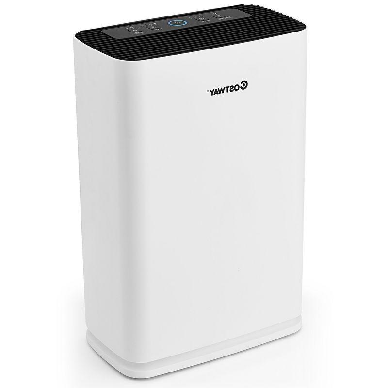 Costway Tabletop Air Purifier with True HEPA Filter for 800 Cubic Feet