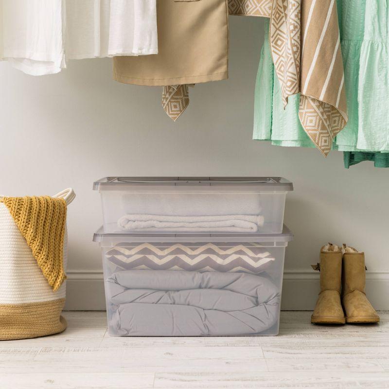 IRIS Snap Top Plastic Storage Bin