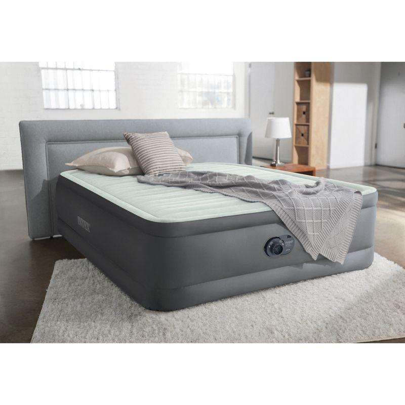 Intex PremAire Dream Support Fiber Tech Air Mattress with Built-In Pump & Reviews | Wayfair