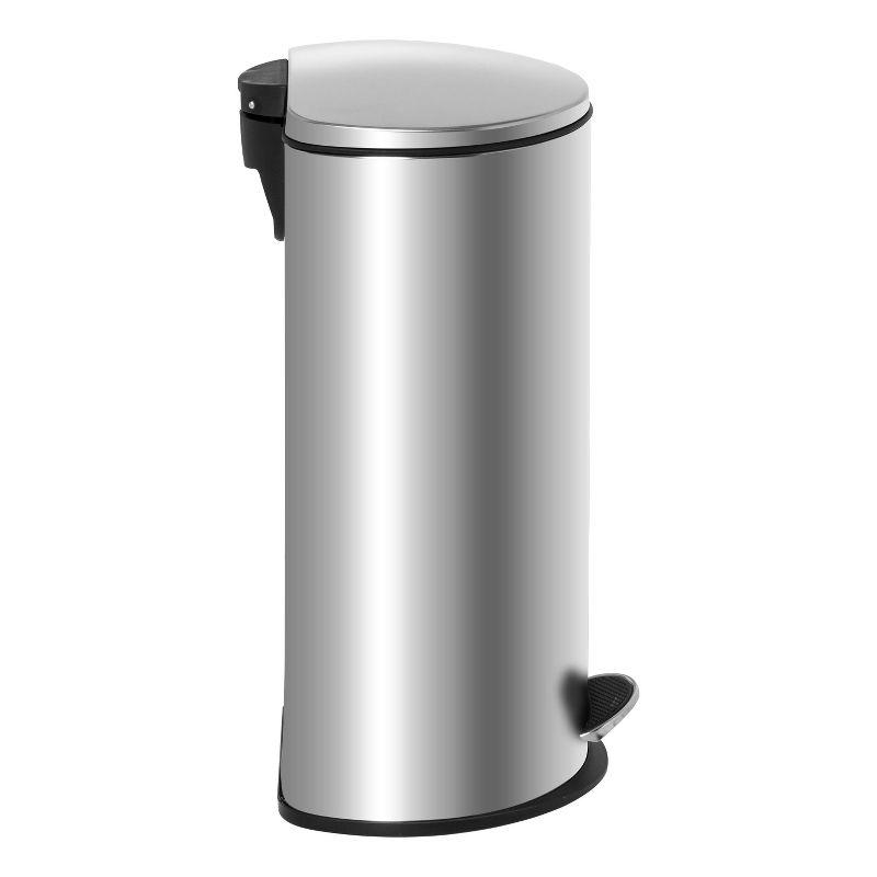 Honey-Can-Do 30L Semi Round Step Trash Can