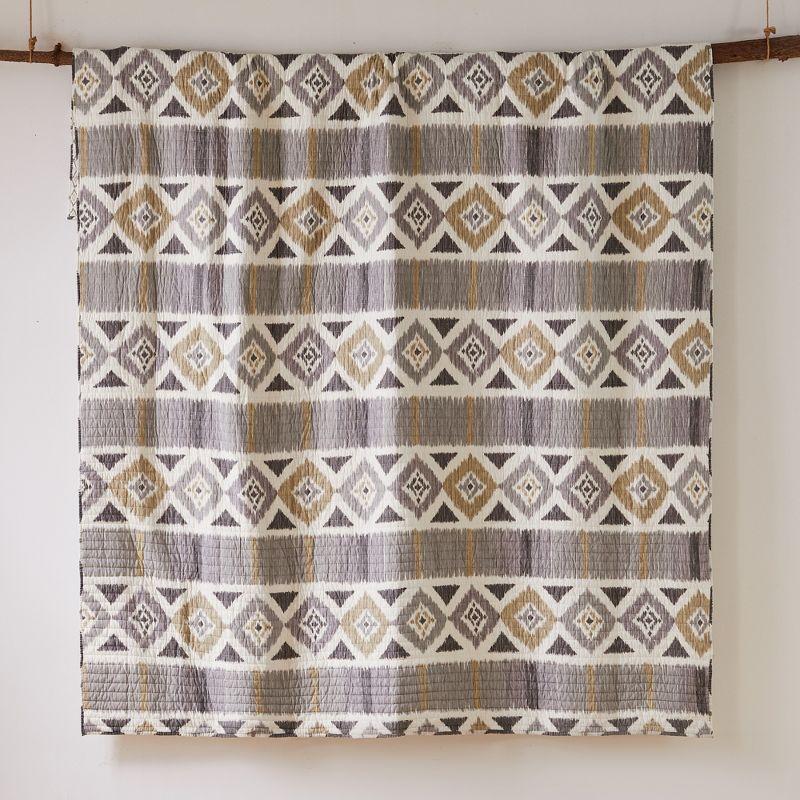 Santa Fe Quilt - Grey, Tan, and White - Levtex Home