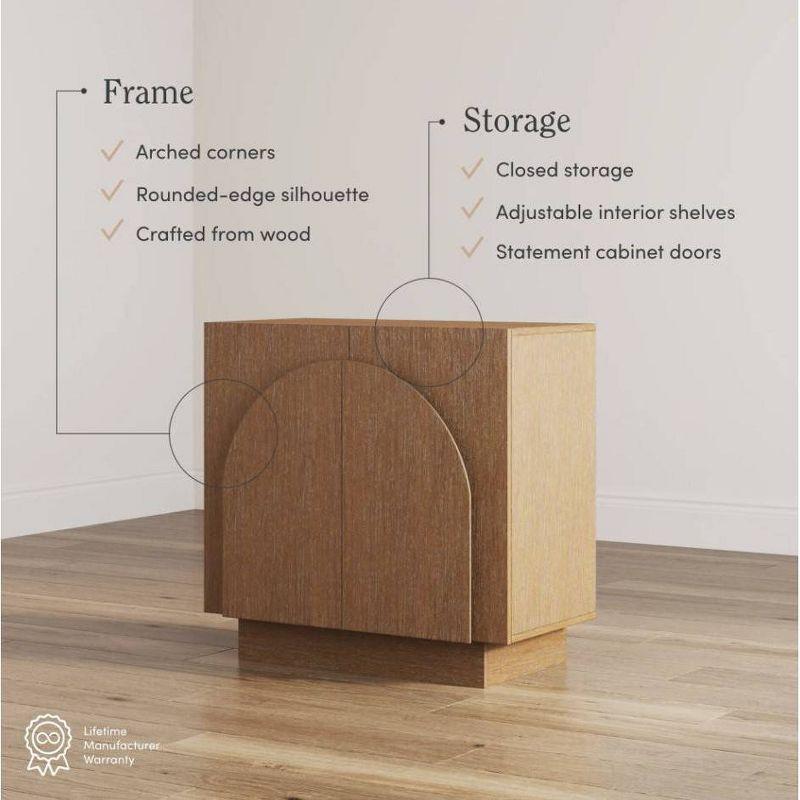Iris Solid Wood TV Stand 2 - Door Accent Cabinet (2-Piece Set)