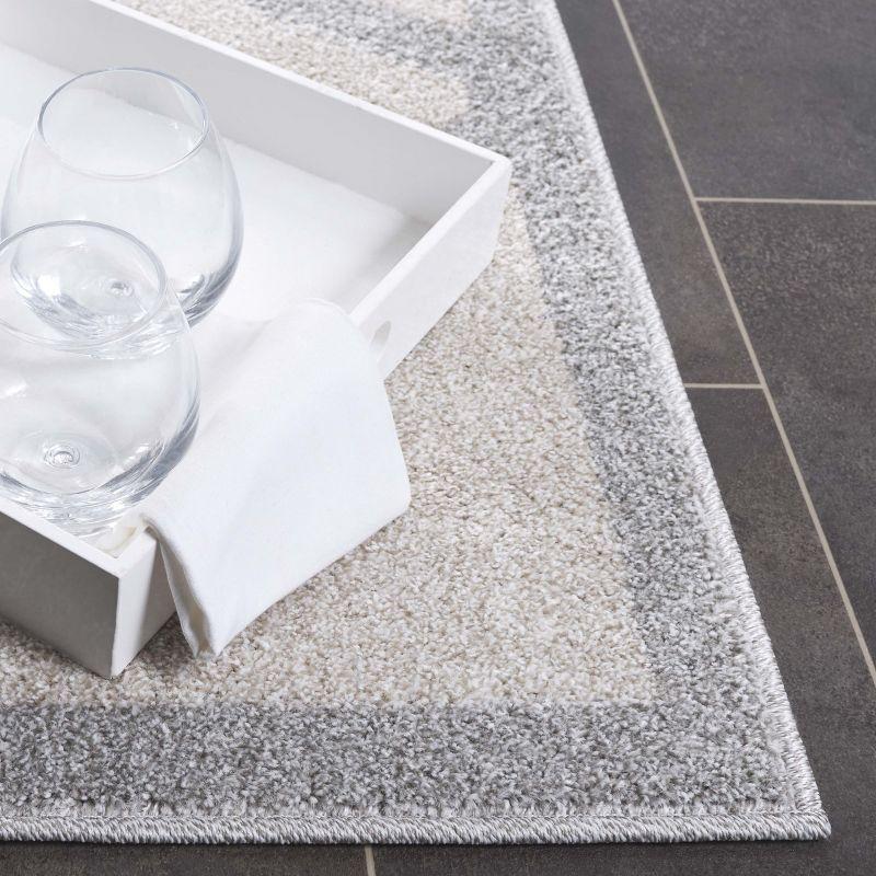 Amherst AMT421 Power Loomed Indoor Area Rug - Beige/Light Grey - 7'x7' - Safavieh