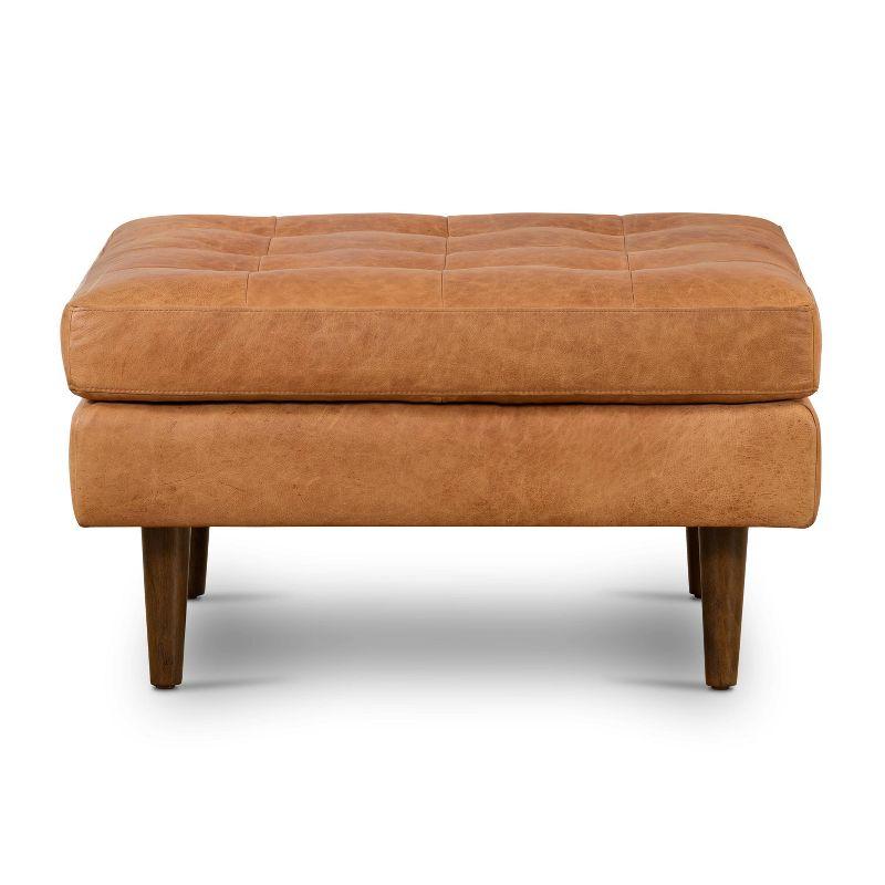 Florence Ottoman Cognac Tan - Poly & Bark