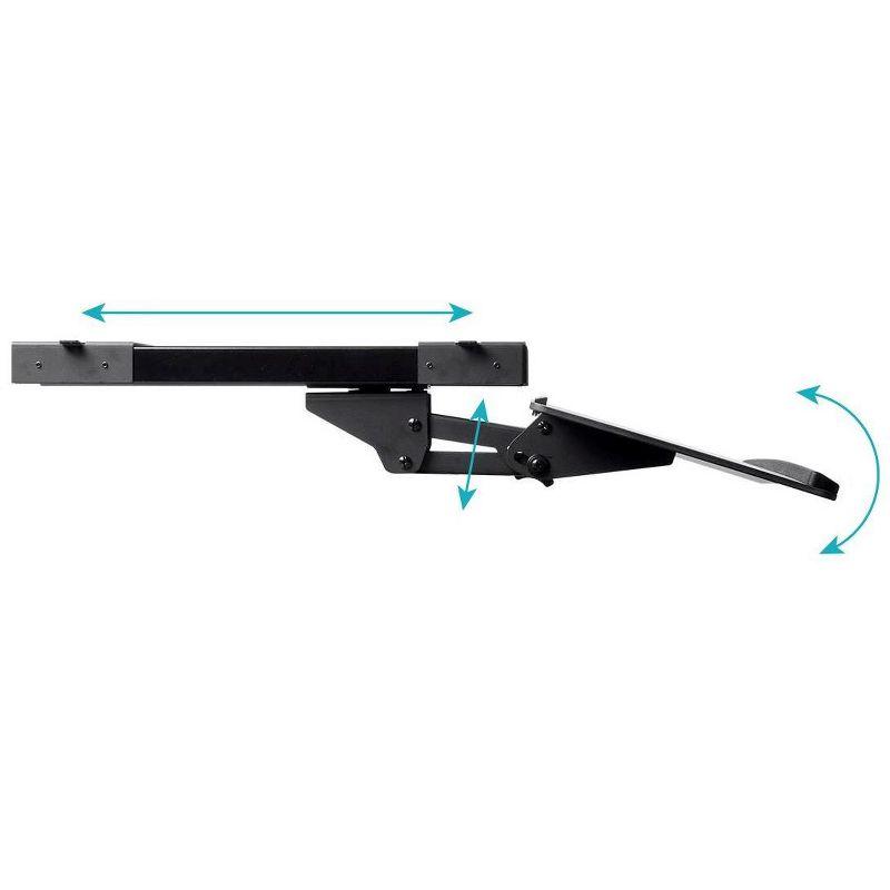 Monoprice Adjustable Ergonomic Keyboard Tray - Black With Full Size Platform - Workstream Collection