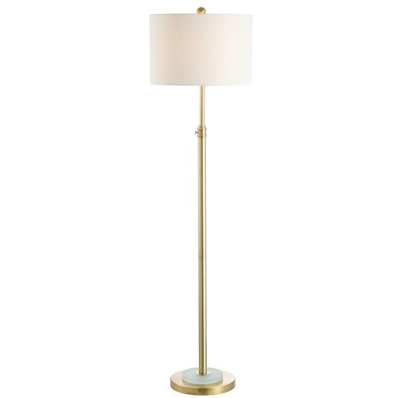 Pierson 64.5" Brass Gold and Frost White Iron Floor Lamp