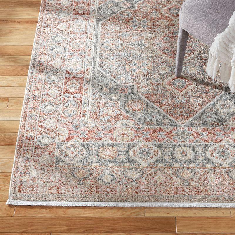 TOWN & COUNTRY EVERYDAY Rein Center Medallion Everwash Washable Area Rug