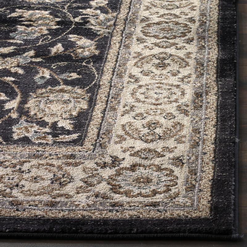 Lyndhurst LNH340 Power Loomed Accent Rug - Anthracite/Cream - 3'3"x5'3" - Safavieh