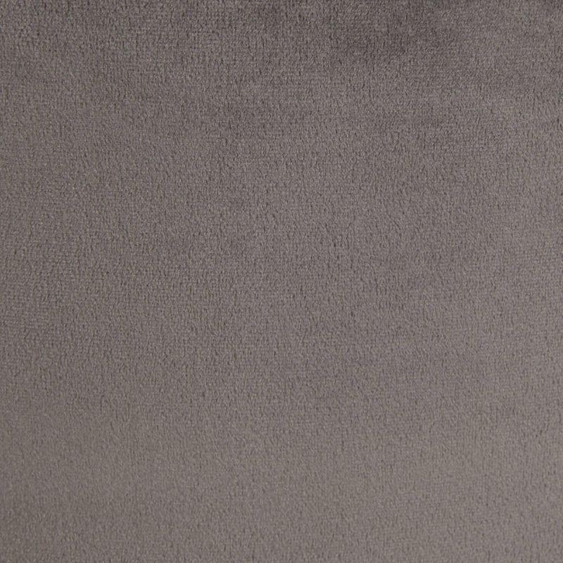 2pc Farah Velvet Fabric Upholstered Metal Dining Chair Set Gray/Rose Gold - Baxton Studio: Elegant Design, Sturdy Support