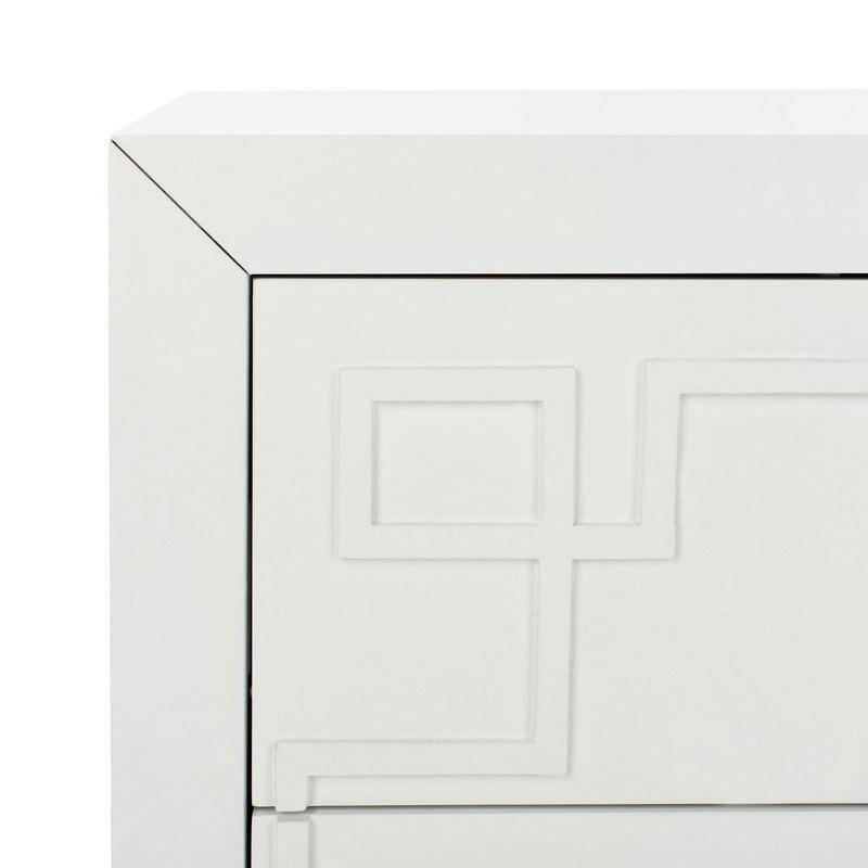 Raina 3 Drawer Chest - CHS6412 - White/Gold - Safavieh