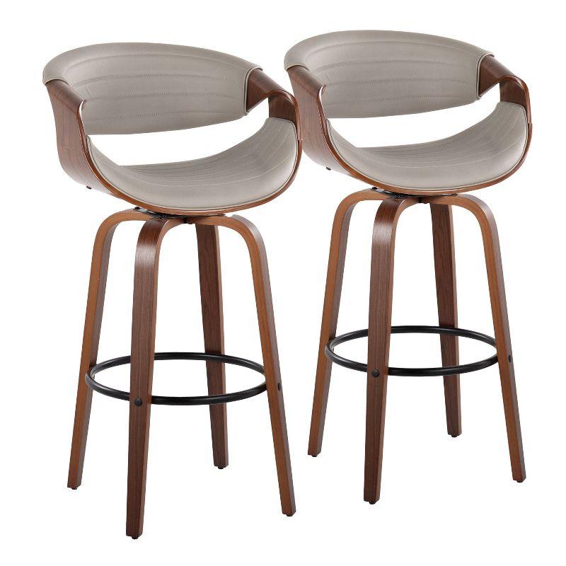 LumiSource Set of 2 30" Symphony Swivel Barstools