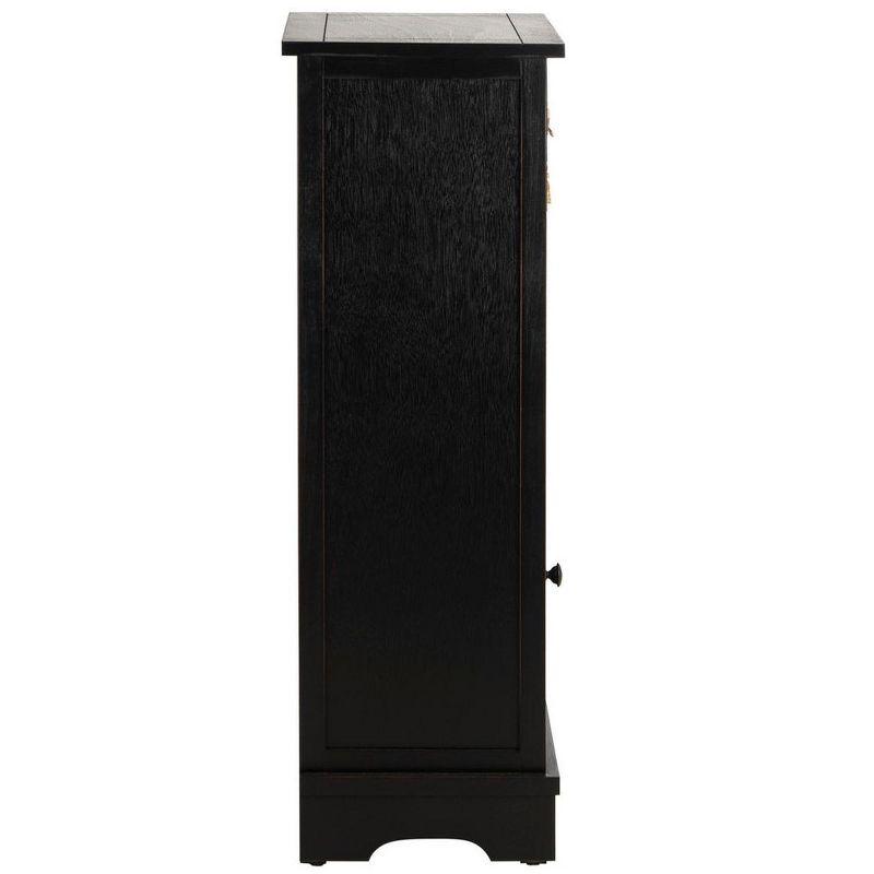 Connery Cabinet - Distressed Black - Safavieh.