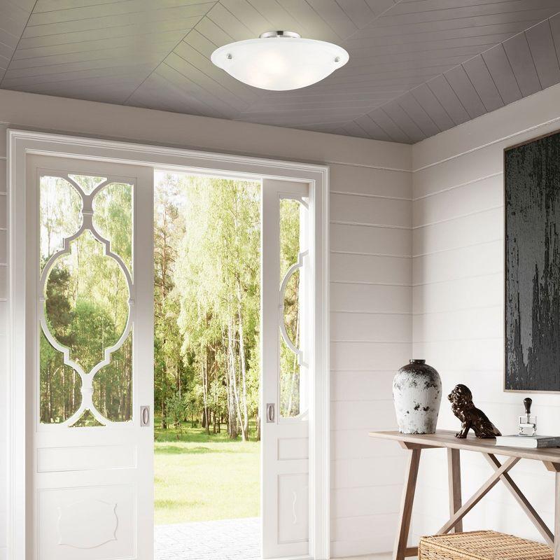 Livex Lighting Oasis 3 - Light Flush Mount in  Brushed Nickel
