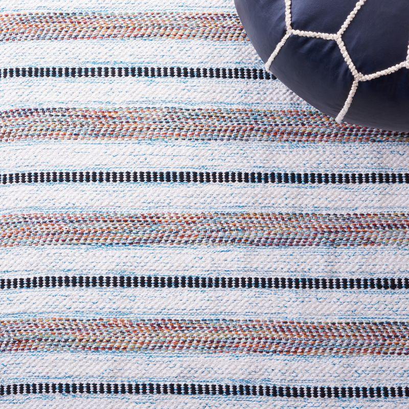 Montauk MTK702 Hand Woven, Flat Weave Indoor Runner Rug - Turquoise/Ivory - 2'3"x9' - Safavieh