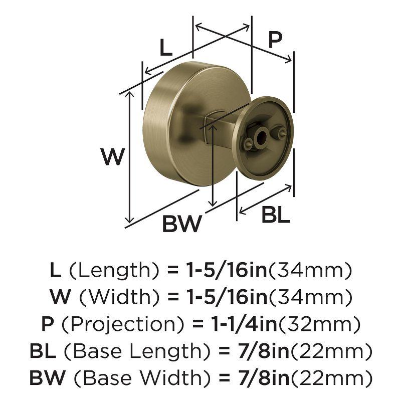 Everett 1 5/16" Diameter Round Knob