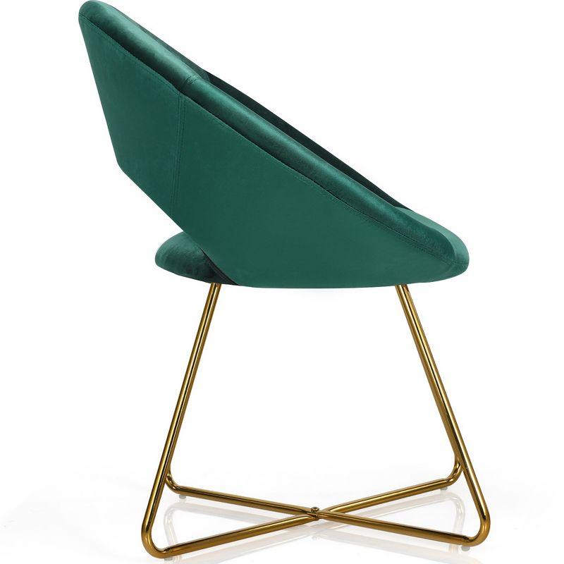 Everly Quinn 18'' H Velvet Upholstered Armchair