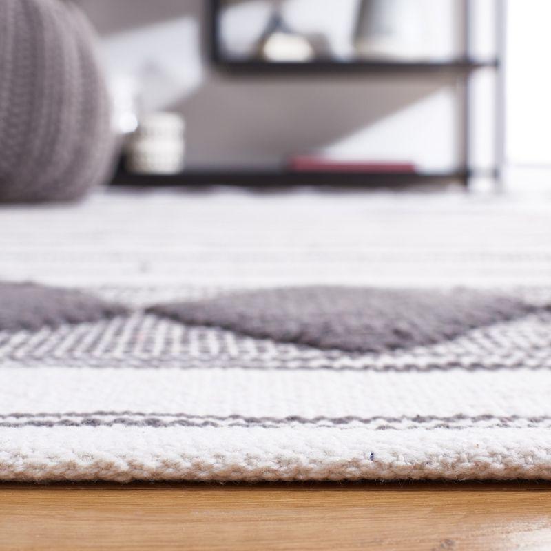 Montauk MTK708 Hand Woven, Flat Weave Indoor Area Rug - Dark Grey/Ivory - 8'x10' - Safavieh