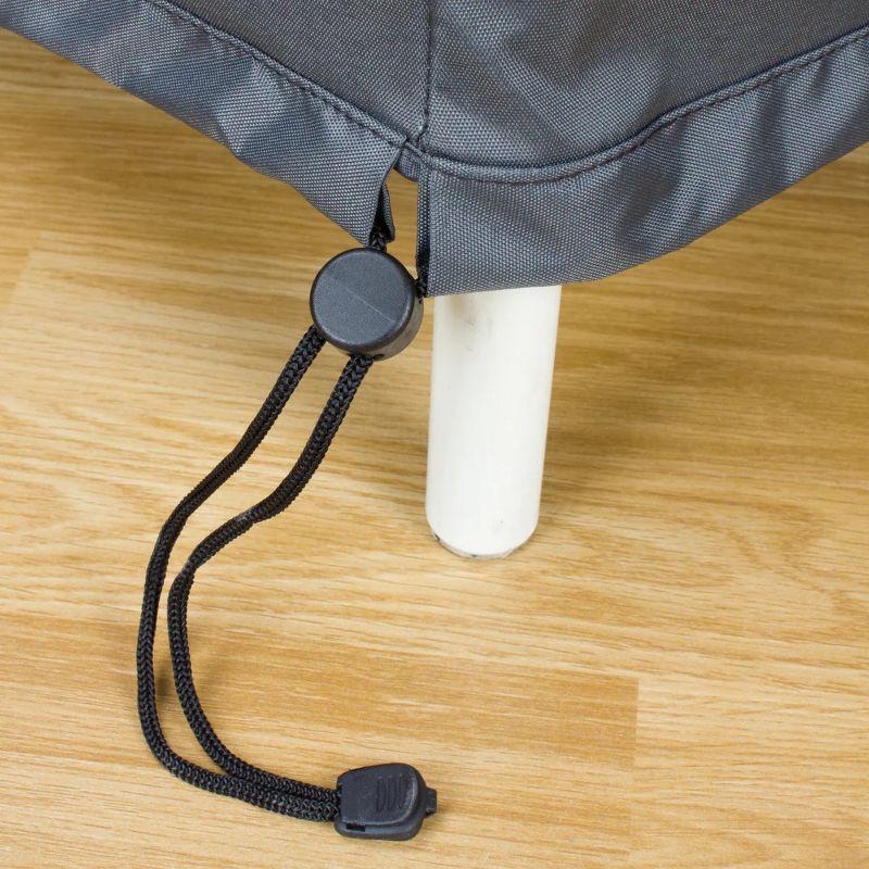 Shield Titanium 3-Layer Water Resistant Outdoor Dining Set Round Cover Dark Grey - 80x35"