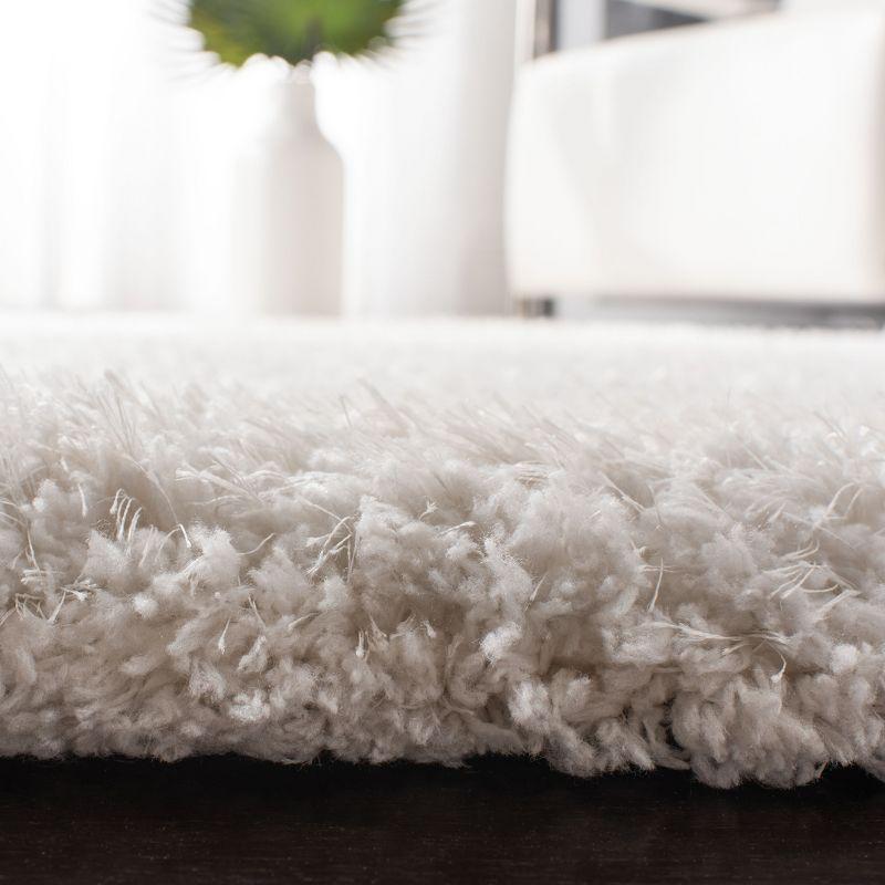 Supreme Shag SGS621 Hand Tufted Indoor Area Rug - Ivory - 8'x10' - Safavieh