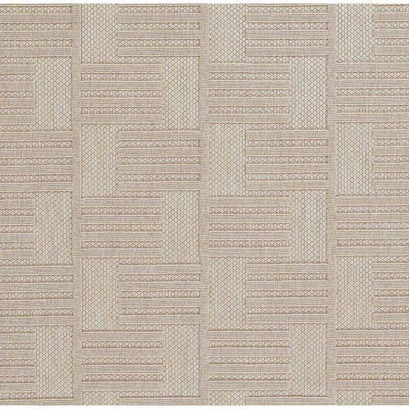 Momeni Dante Geometric Machine Loomed Indoor/Outdoor Rug Beige