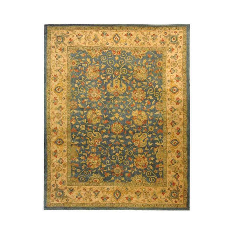 Antiquity AT21 Hand Tufted Indoor Area Rug - Blue - 8'3"x11' - Safavieh