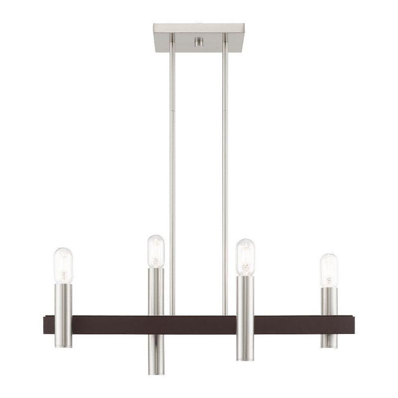 Livex Lighting Helsinki 4 - Light Chandelier in  Brushed Nickel