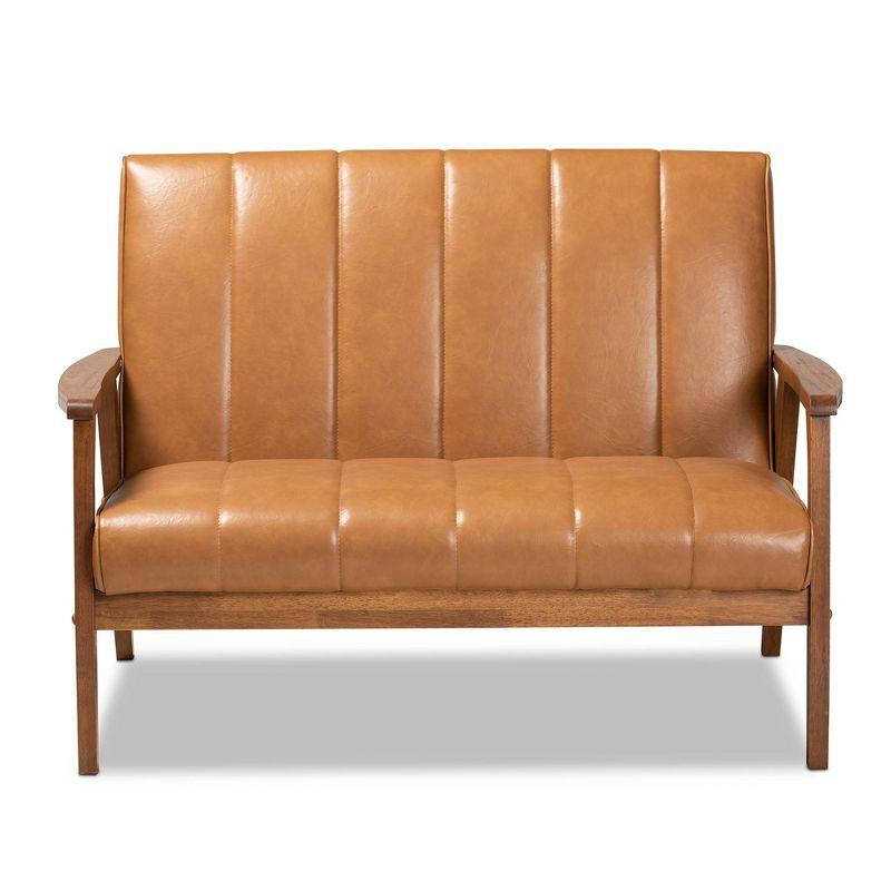 Alonah Faux Leather 45.1'' Reception Loveseat